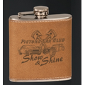 Leather Covered 6 Oz. Flask Gift Set